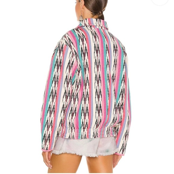 Isabel Marant Etoile Iaustey Tribal Bomber Jacket - Picture 2 of 8